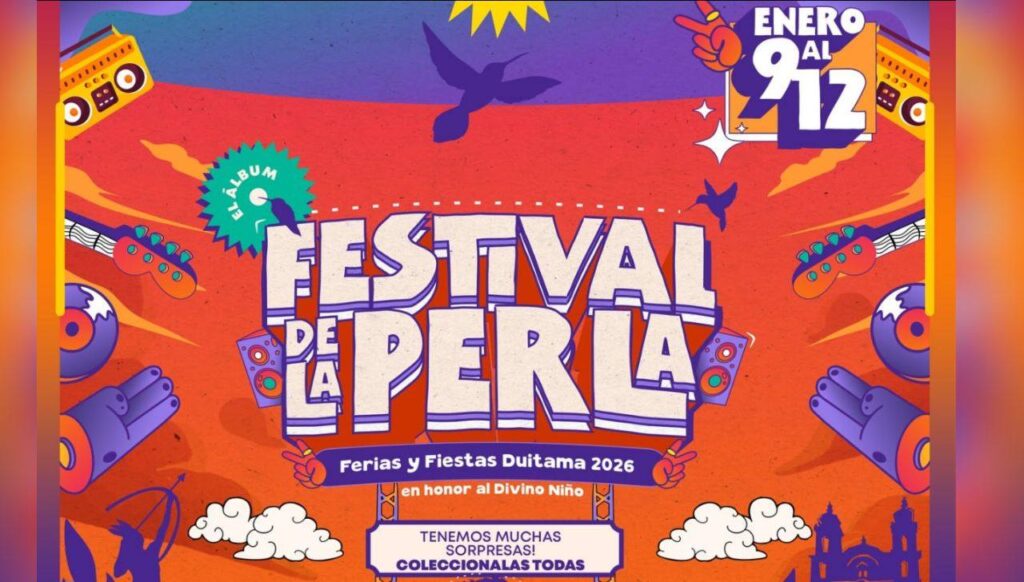 Con el Festival de la Perla 2026, Duitama espera la visita de miles de personas de Boyacá y el país. Foto: Tuiteros Boyacá.
